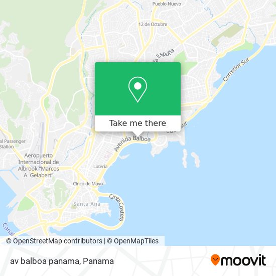 av balboa  panama map