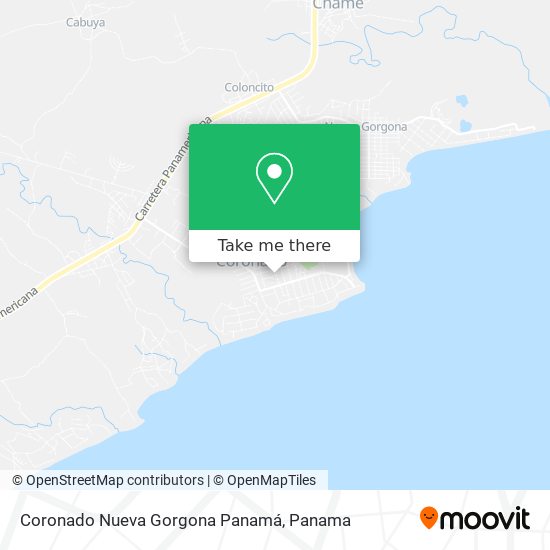 Mapa de Coronado  Nueva Gorgona  Panamá