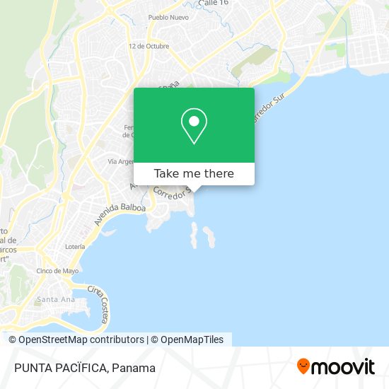 Mapa de PUNTA PACÏFICA