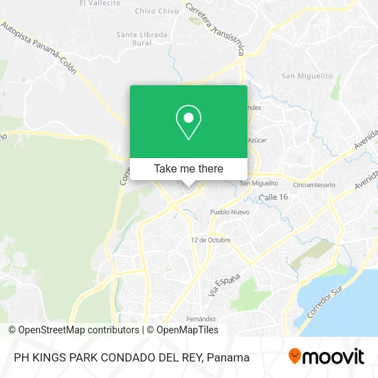 PH KINGS PARK  CONDADO DEL REY map