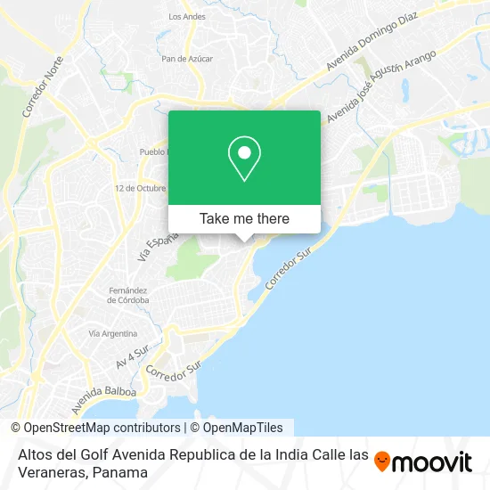 Altos del Golf  Avenida Republica de la India  Calle las Veraneras map