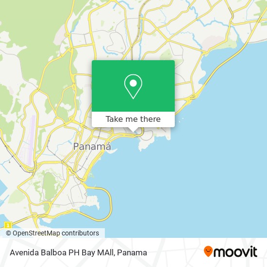 Avenida Balboa PH Bay MAll map