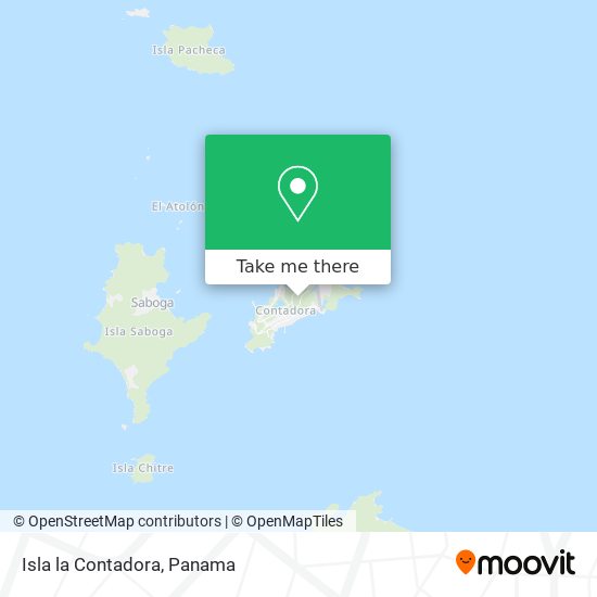 Mapa de Isla la Contadora