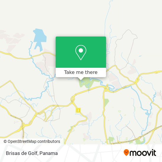 Brisas de Golf map