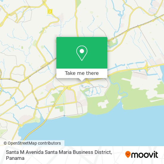 Santa M Avenida Santa Maria Business District map