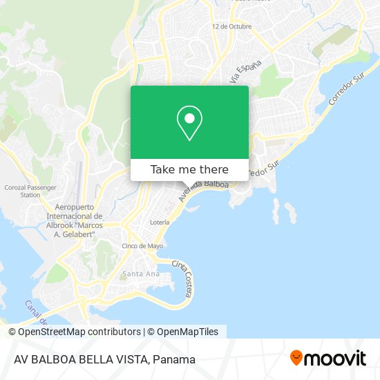 AV  BALBOA   BELLA VISTA map