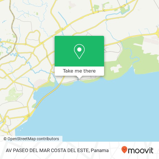 AV PASEO DEL MAR COSTA DEL ESTE map