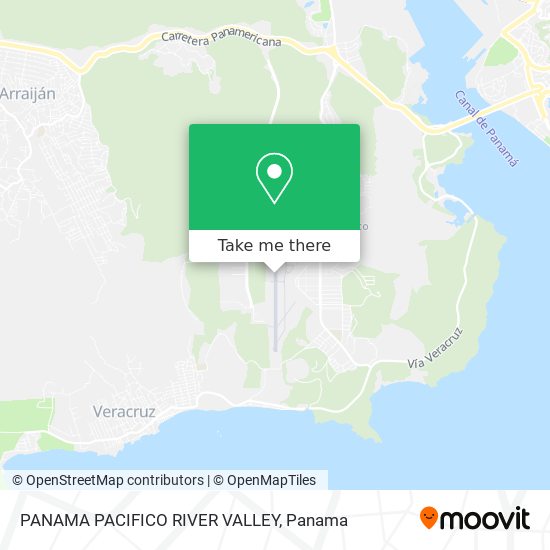 PANAMA PACIFICO RIVER VALLEY map