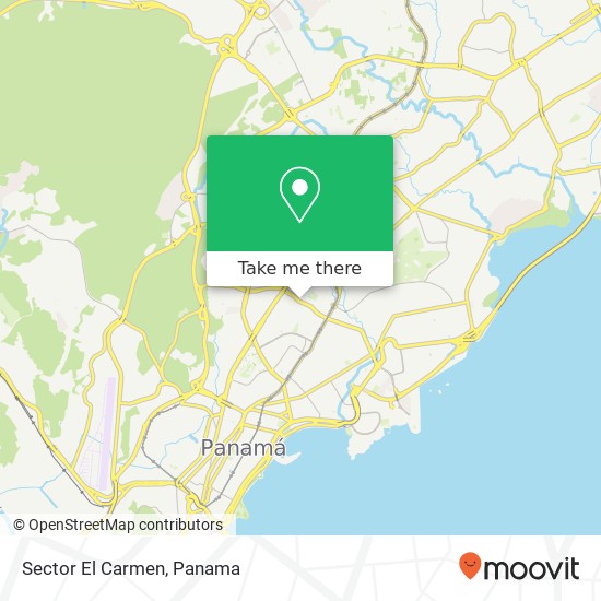 Sector El Carmen map