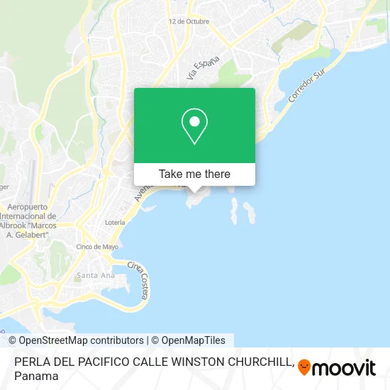 PERLA DEL PACIFICO CALLE WINSTON CHURCHILL map