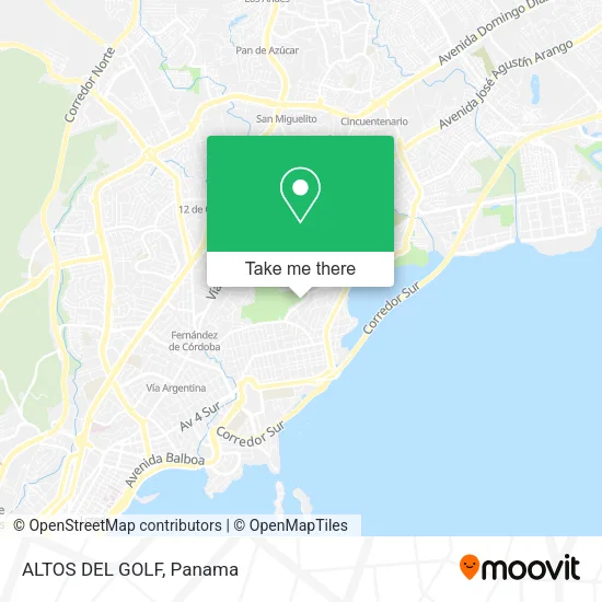 Mapa de ALTOS DEL GOLF