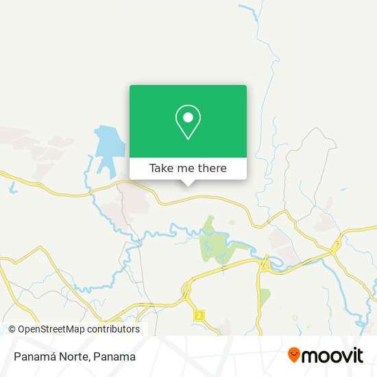 Mapa de Panamá Norte