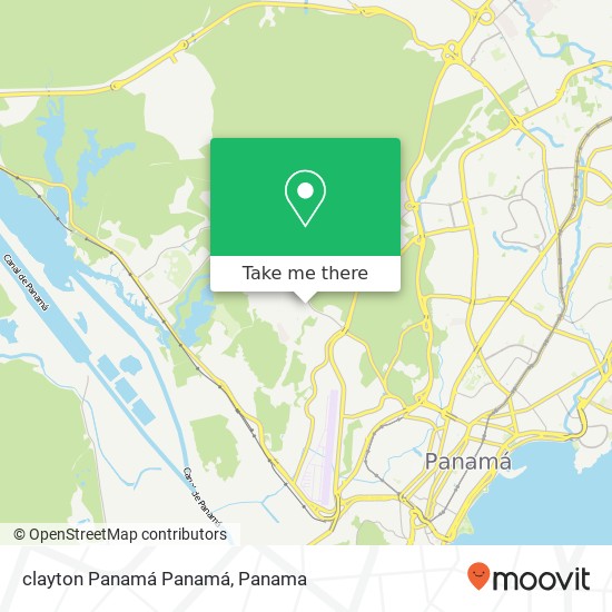 clayton  Panamá  Panamá map