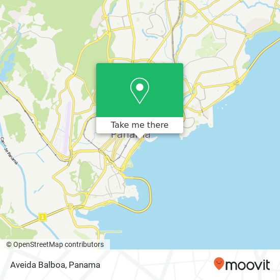 Aveida Balboa map