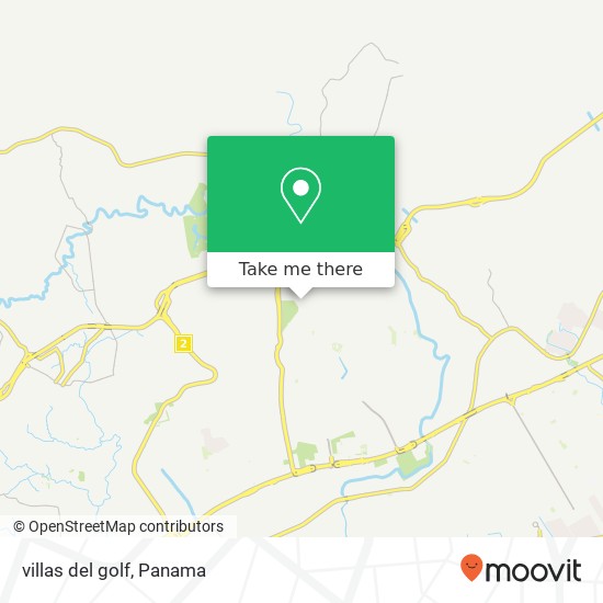 villas del golf map