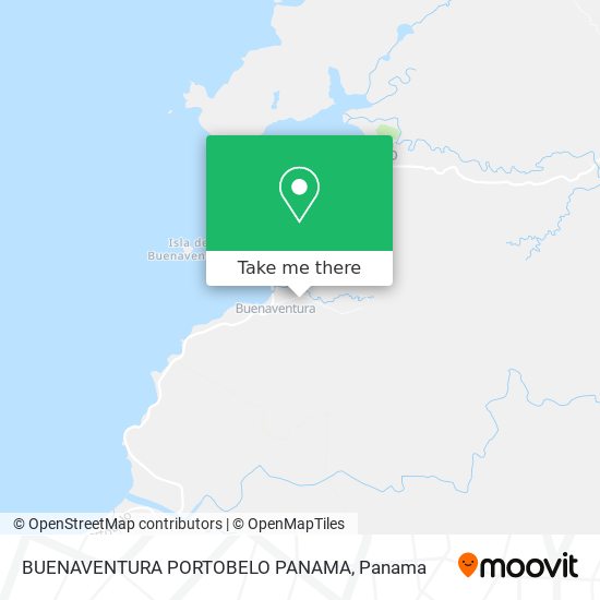 BUENAVENTURA PORTOBELO PANAMA map