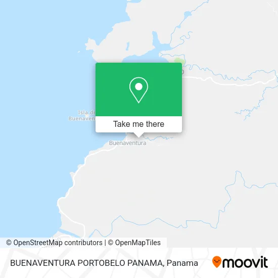 Mapa de BUENAVENTURA PORTOBELO PANAMA