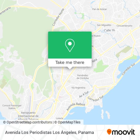 Avenida Los Periodistas  Los Ángeles map