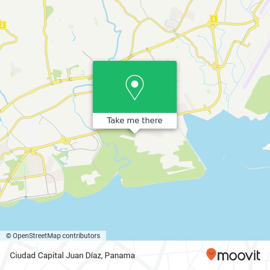 Ciudad Capital  Juan Díaz map