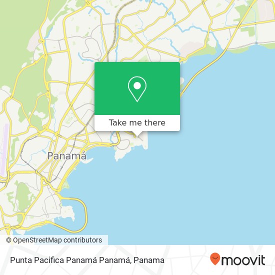 Punta Pacifica  Panamá  Panamá map