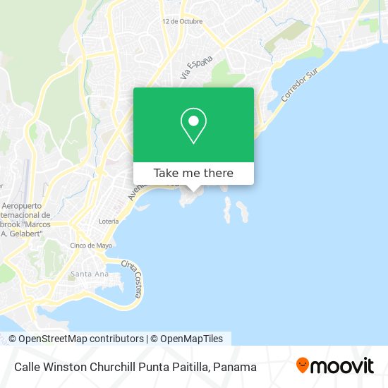 Calle Winston Churchill  Punta Paitilla map