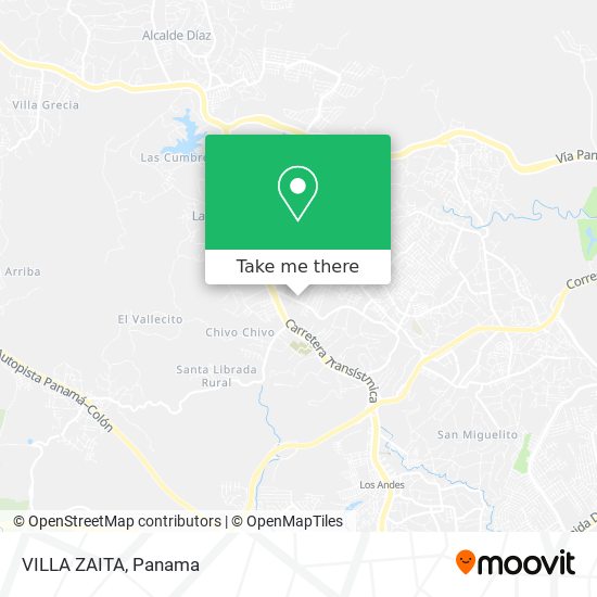 Mapa de VILLA ZAITA