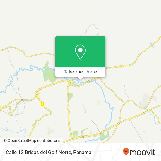 Calle 12 Brisas del Golf Norte map