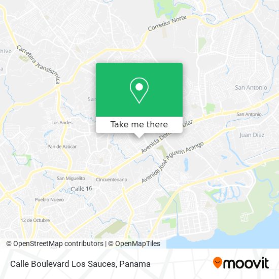 Calle Boulevard Los Sauces map