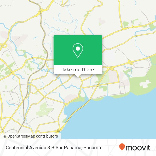 Centennial Avenida 3 B Sur  Panamá map