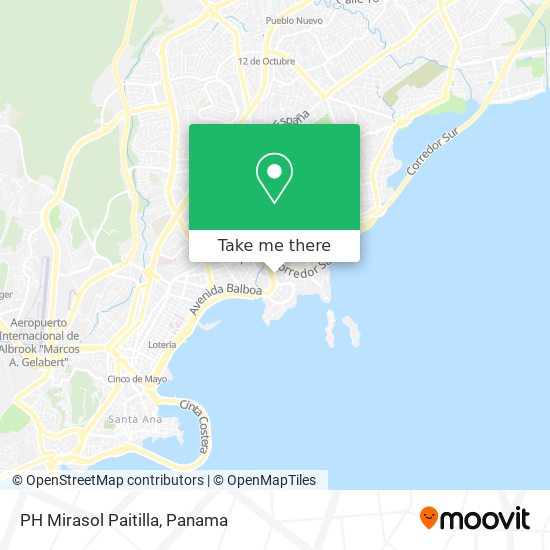 PH Mirasol  Paitilla map