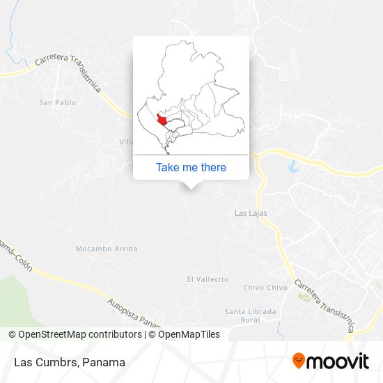 Las Cumbrs map