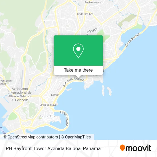 Mapa de PH Bayfront Tower  Avenida Balboa
