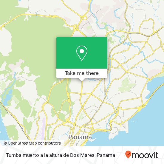 Tumba muerto a la altura de Dos Mares map