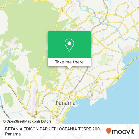 BETANIA EDISON PARK  EDI  OCEANIA TORRE 200 map