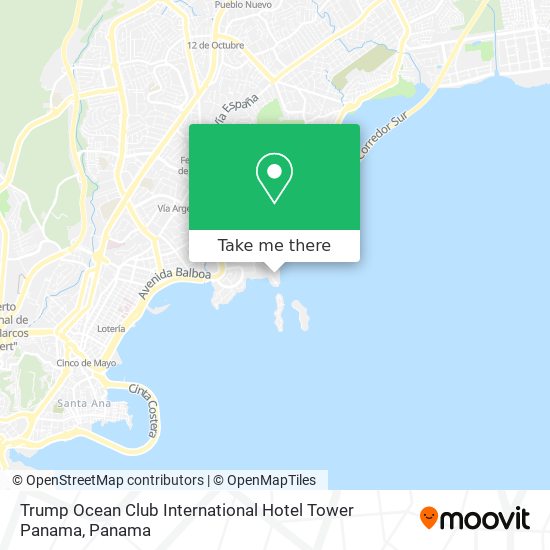 Trump Ocean Club International Hotel   Tower Panama map