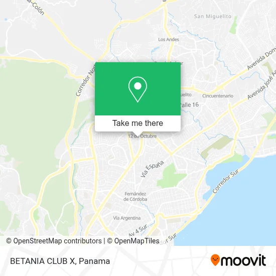 BETANIA CLUB X map
