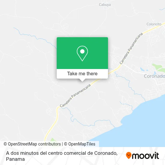 A dos minutos del centro comercial de Coronado map