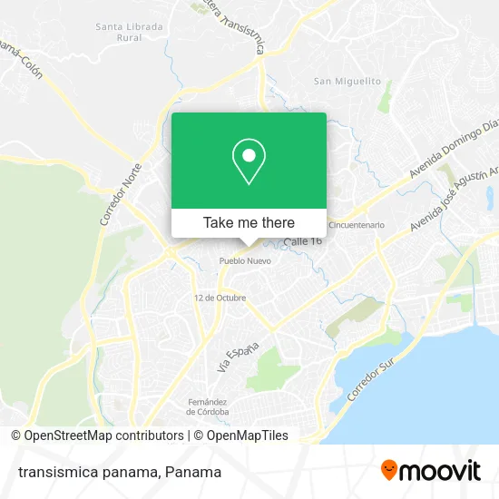 Mapa de transismica  panama