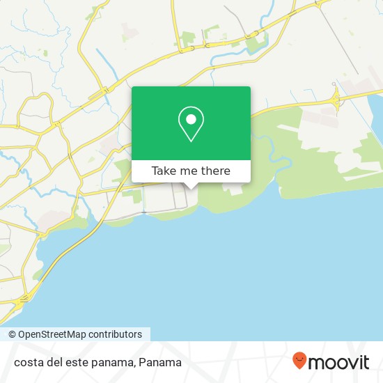 costa del este  panama map