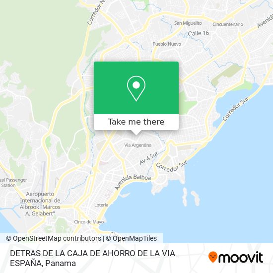 DETRAS DE LA CAJA DE AHORRO DE LA VIA ESPAÑA map