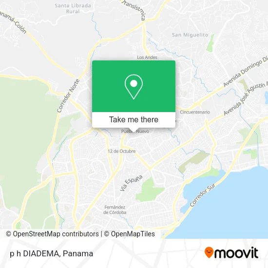 Mapa de p h  DIADEMA