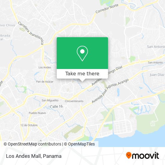 Mapa de Los Andes Mall