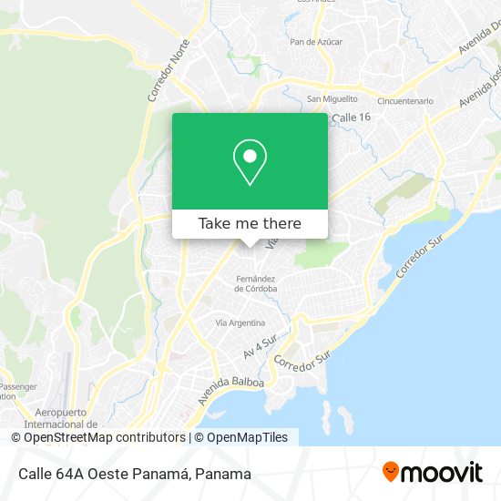 Calle 64A Oeste  Panamá map
