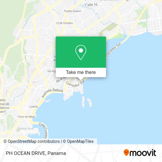 PH OCEAN DRIVE map