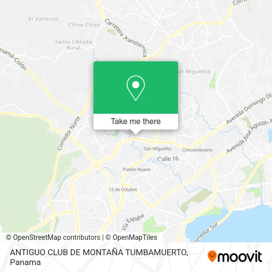 ANTIGUO CLUB DE MONTAÑA  TUMBAMUERTO map