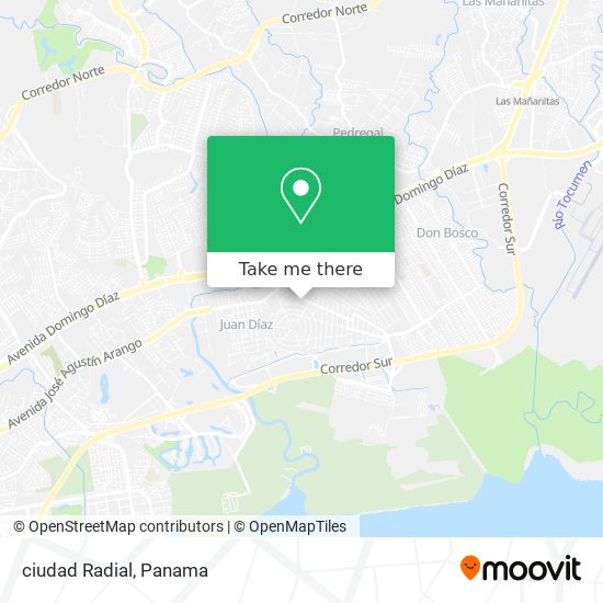 ciudad Radial map