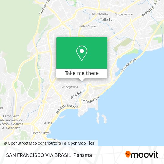 SAN FRANCISCO   VIA BRASIL map