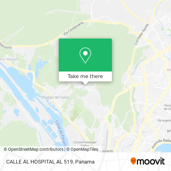 Mapa de CALLE  AL HOSPITAL AL 519