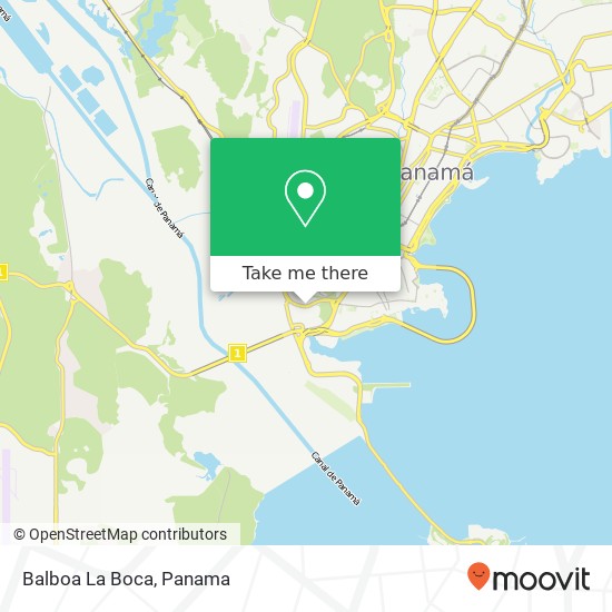 Mapa de Balboa  La Boca
