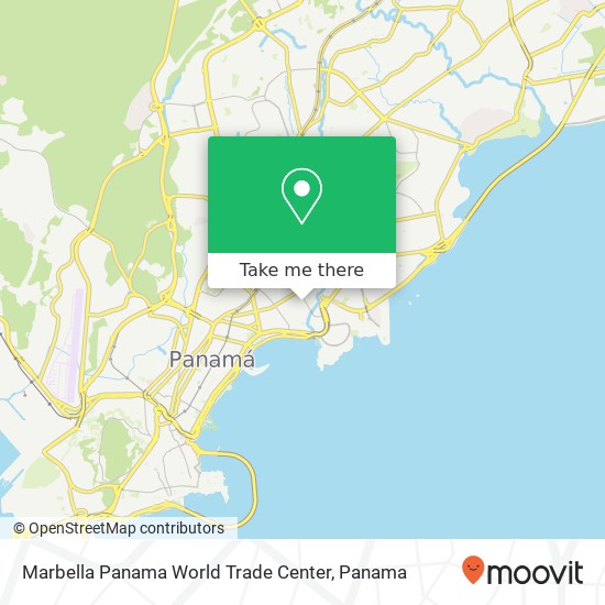 Mapa de Marbella  Panama  World Trade Center